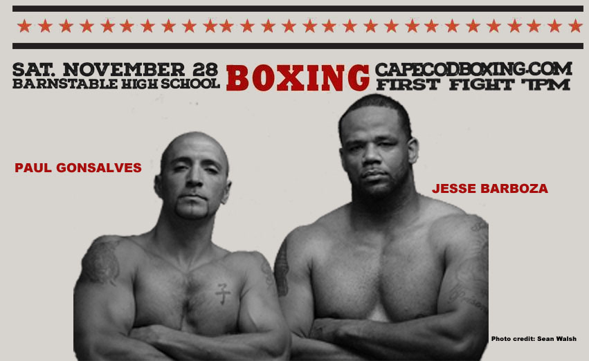 THREE-FIGHT MAIN CARD SET FOR NOVEMBER 28 BOXING EVENT IN HYANNIS